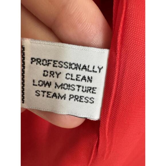 Christian Dior Red Blazer & Skirt Suit 100% Pure Wool Women’s Sz 6 Vtg Old Money - Picture 9 of 9